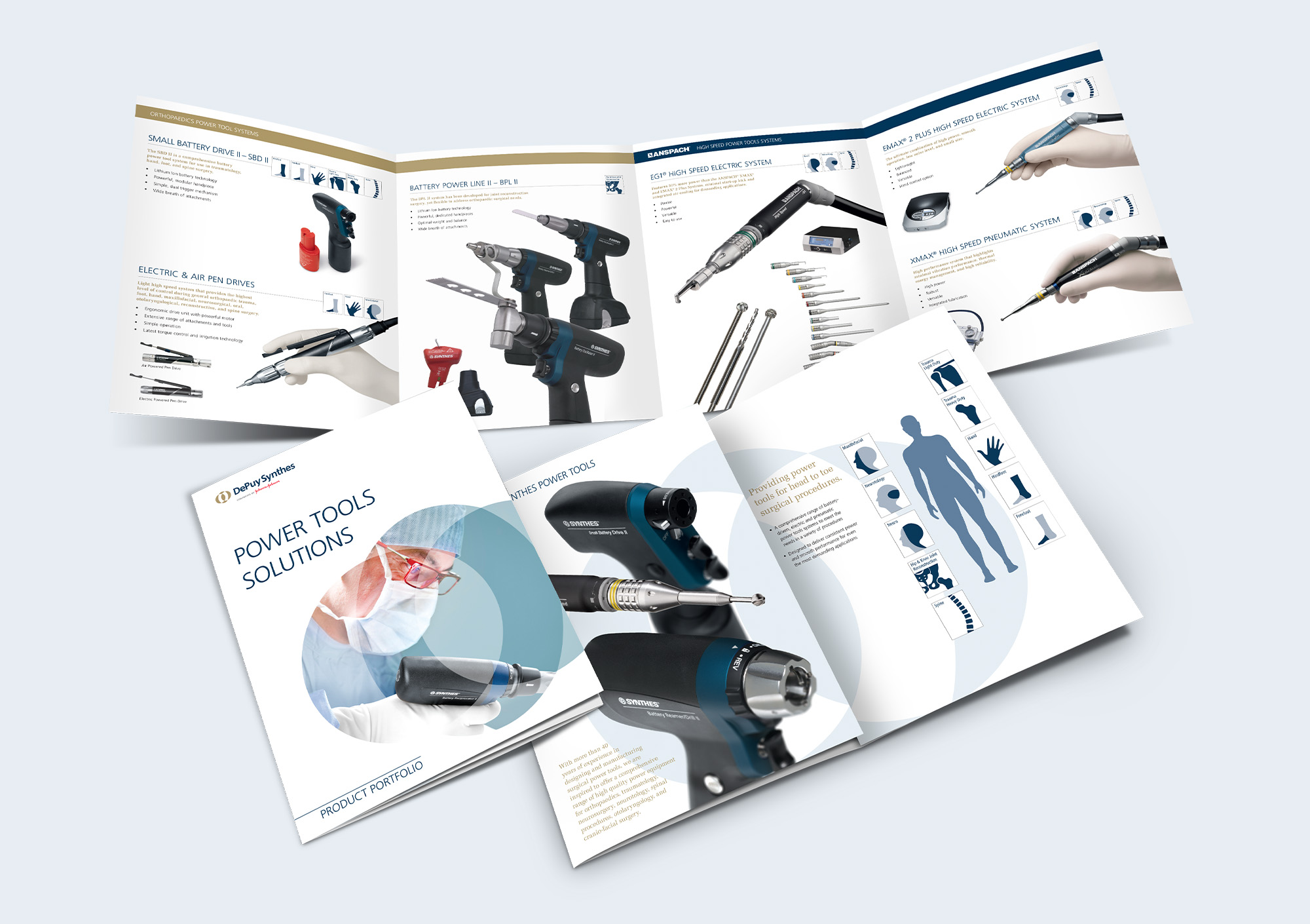 Brochure folded out mockup