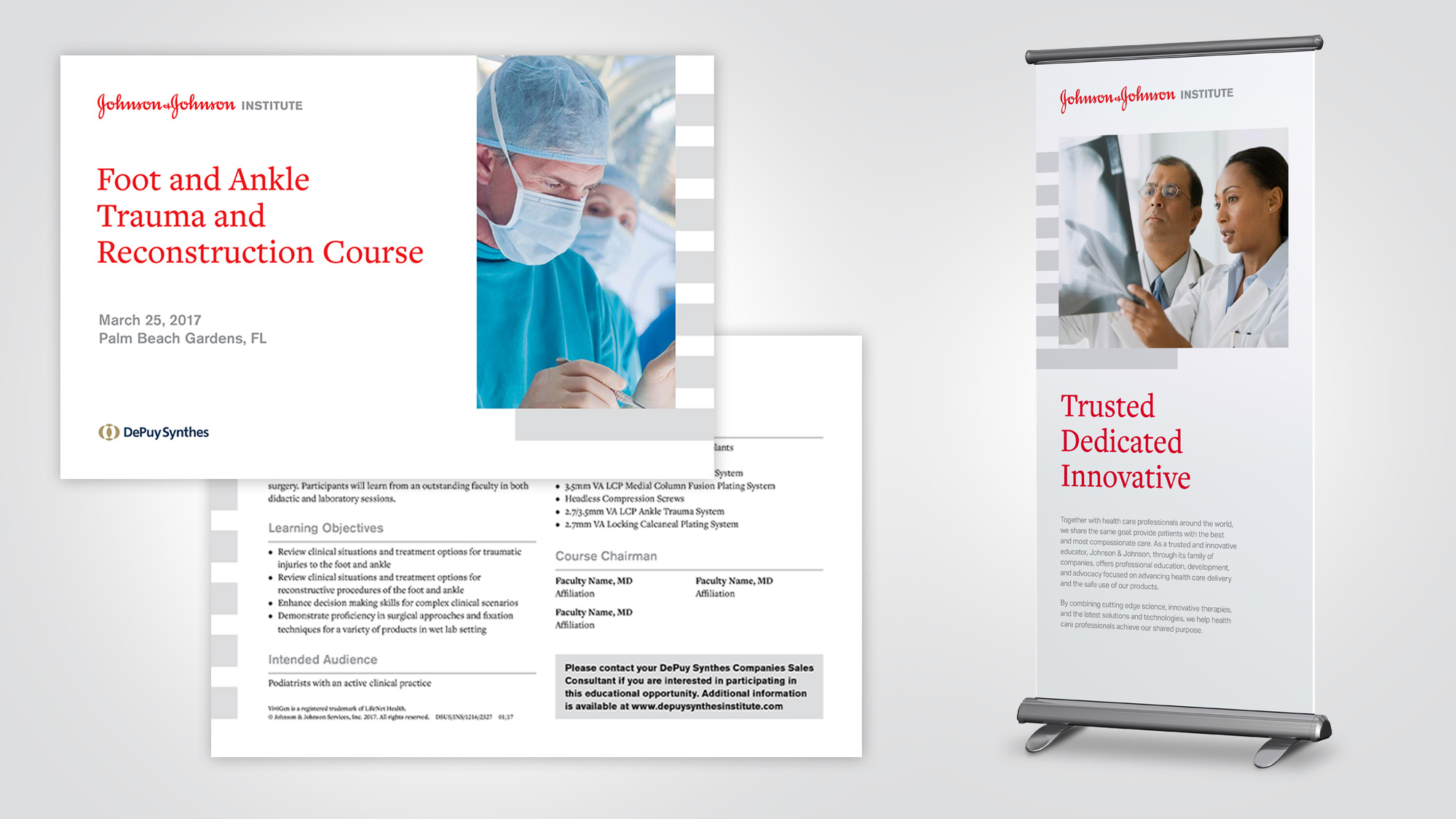 Invitation and pull up display design