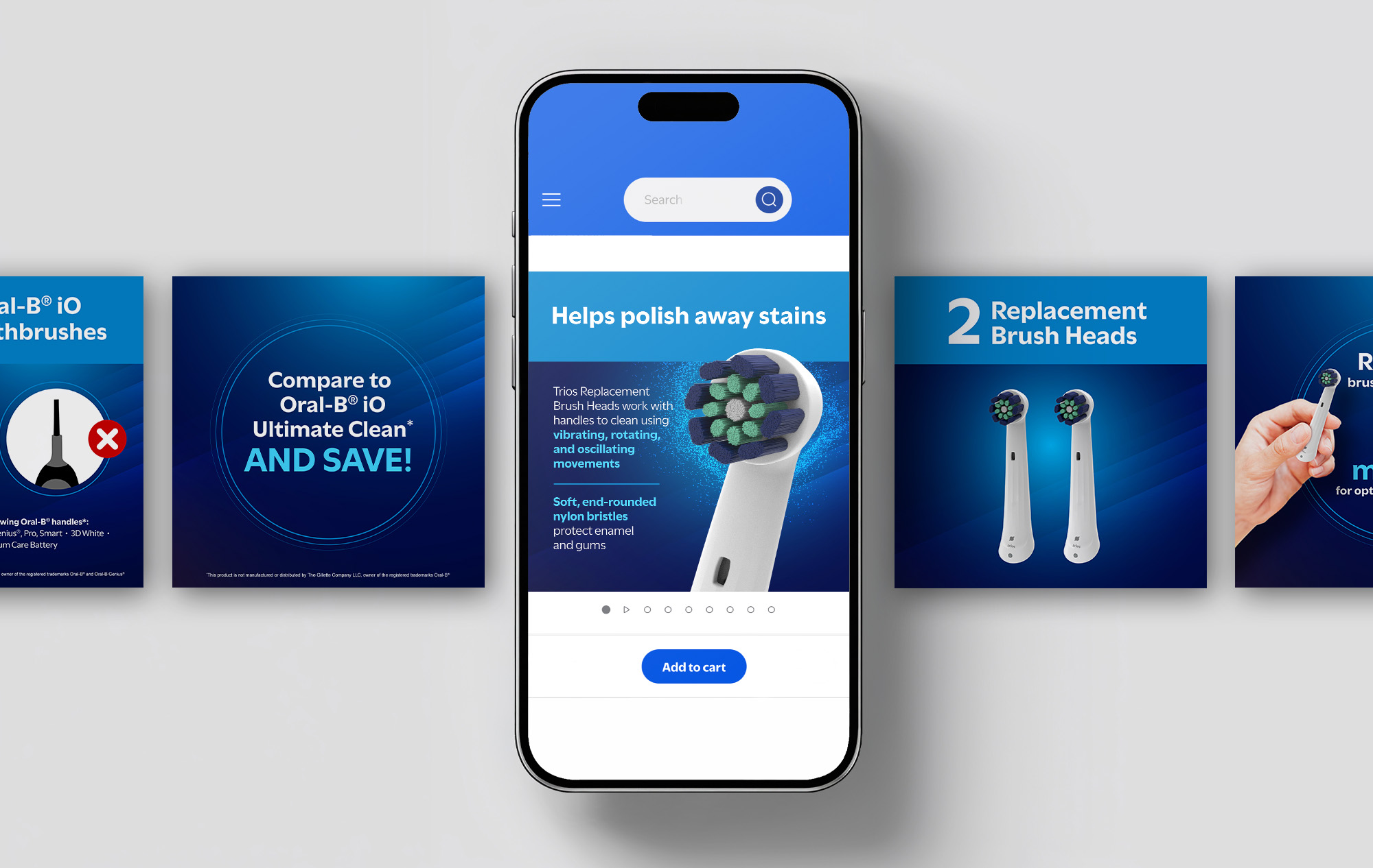 Images on phone mockup