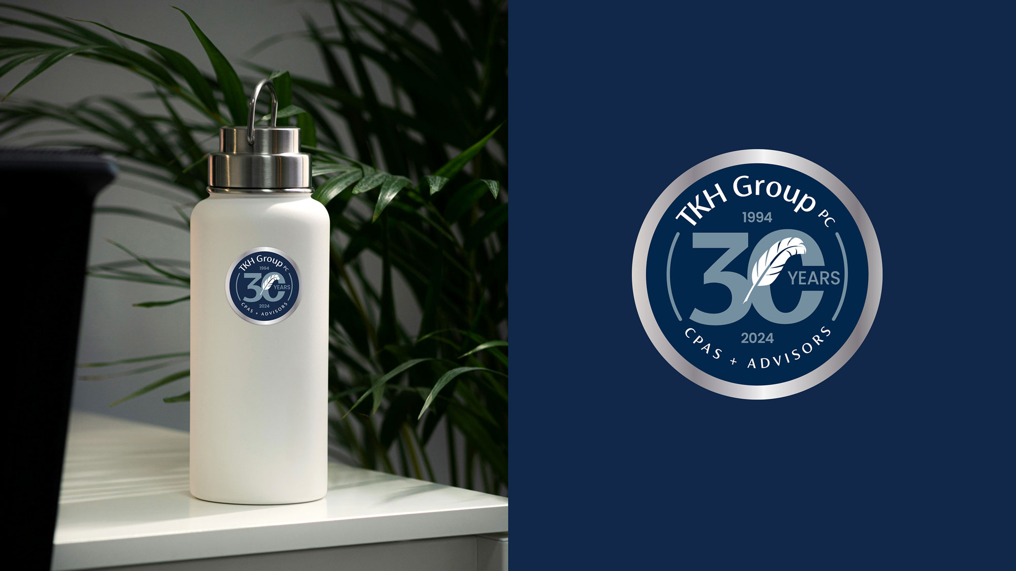 Sticker on water bottle